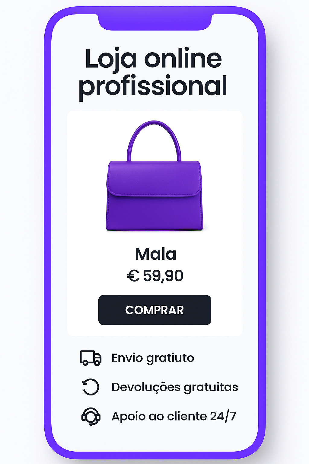 Exemplo de página de produto